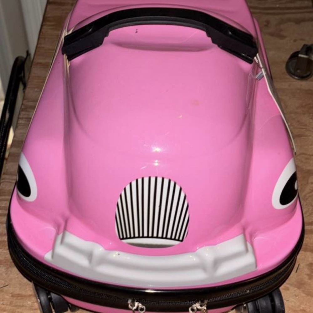 Pink Car-Shaped Suitcase